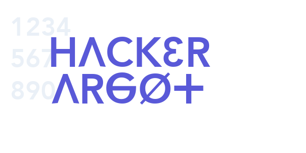 Hacker Argot font