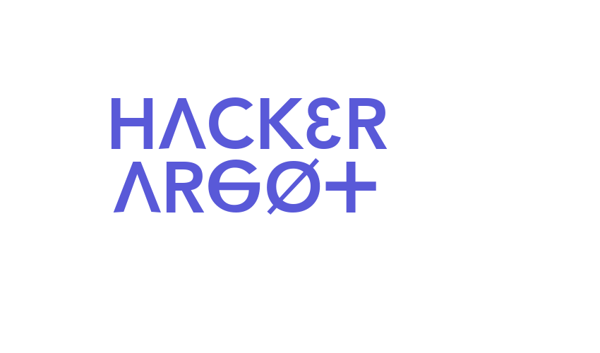 Hacker Argot Font