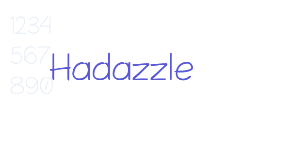 Hadazzle font free