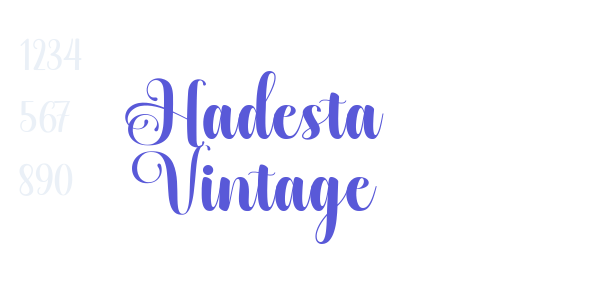 Hadesta Vintage font free