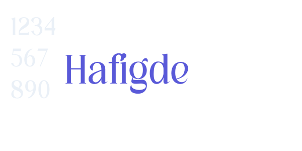 Hafigde font free