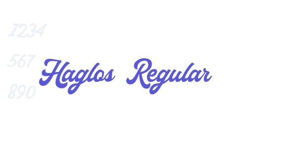 Haglos Regular font