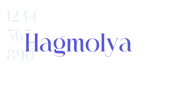 Hagmolya font free