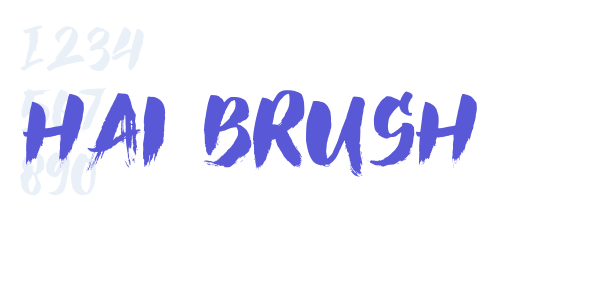 Hai Brush font free