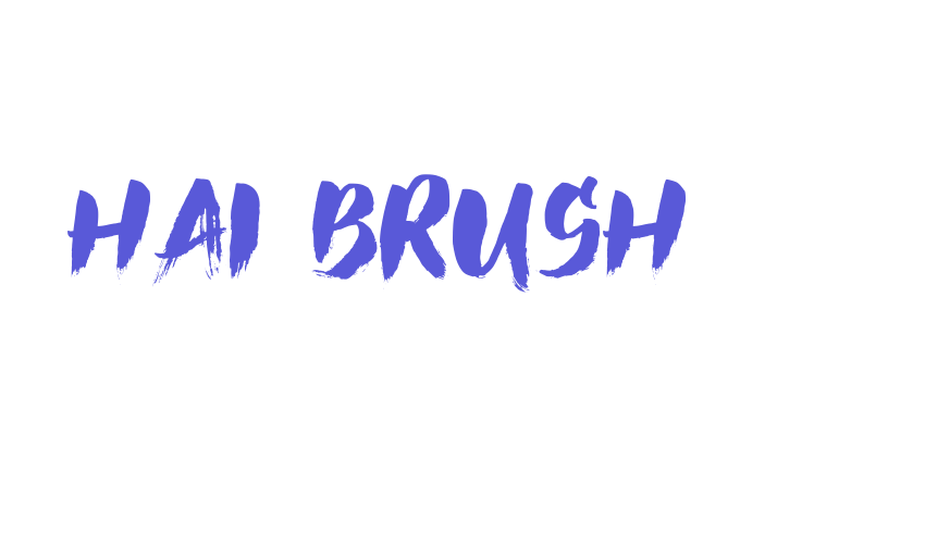 Hai Brush Font