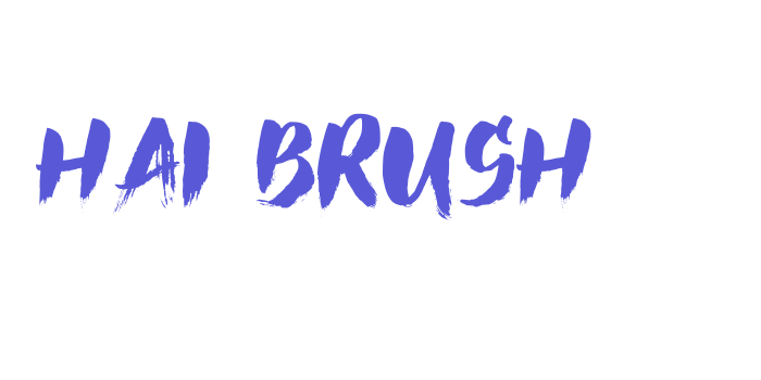 Hai Brush Font Download