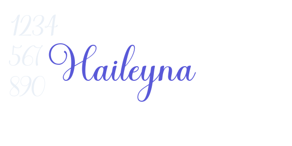 Haileyna font