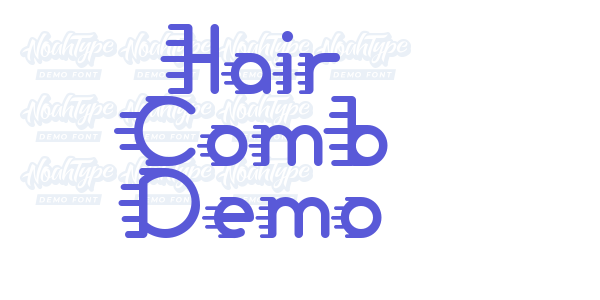 Hair Comb Demo font free