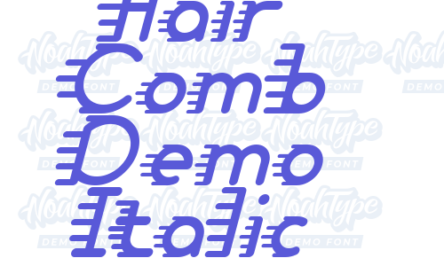 Hair Comb Demo Italic Font Download