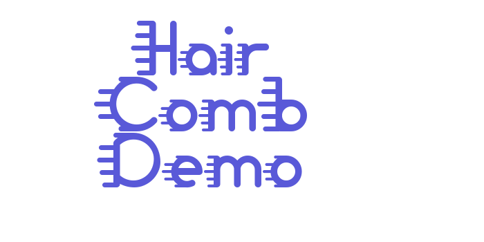 Hair Comb Demo Font Download