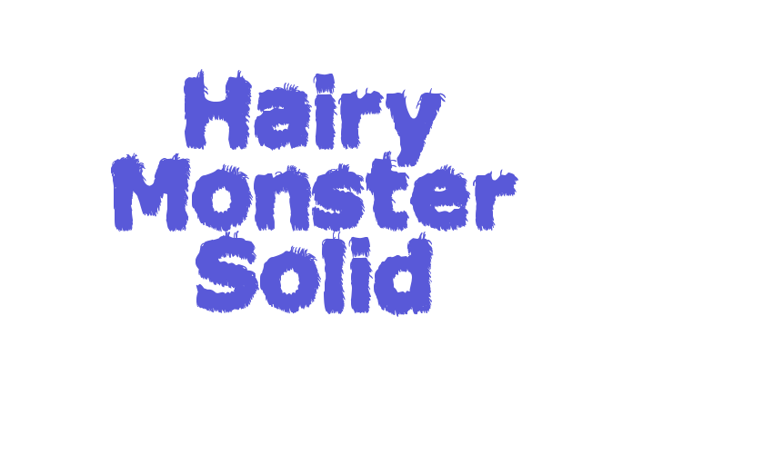 Hairy Monster Solid Font Download