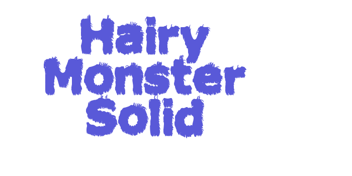 Hairy Monster Solid Font Download