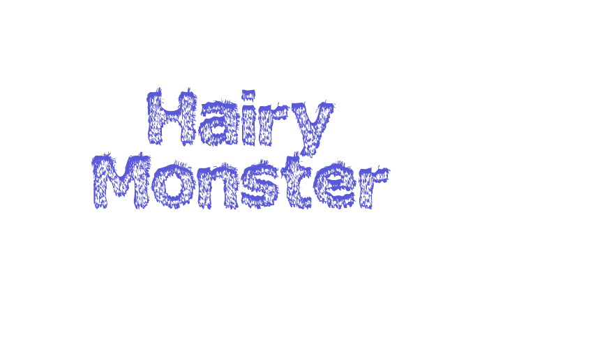 Hairy Monster Font Download