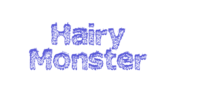 Hairy Monster Font Download