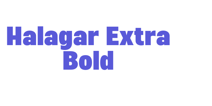 Halagar Extra Bold Font Download