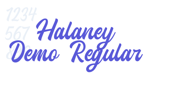 Halaney Demo-Regular font free