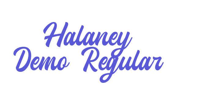 Halaney Demo-Regular Font Download