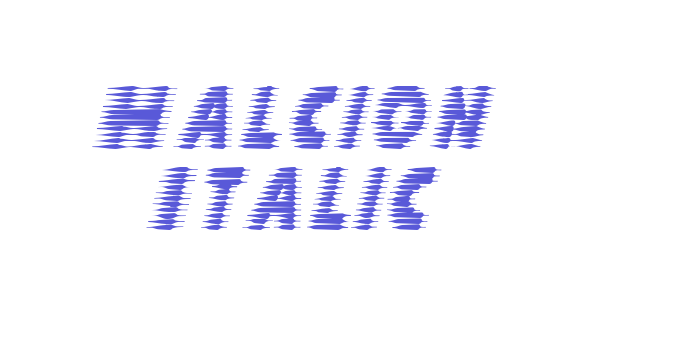 Halcion Italic Font Download