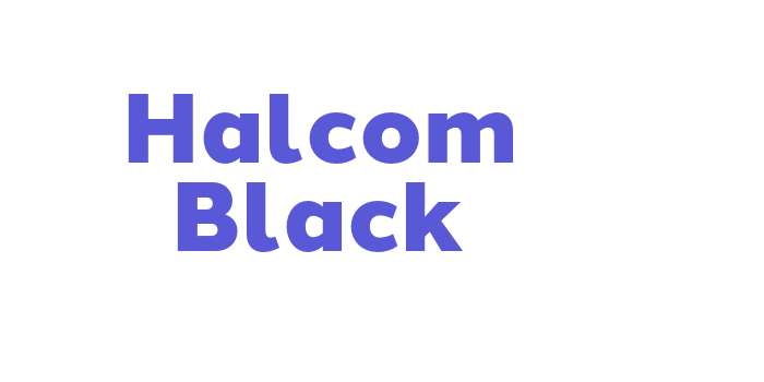 Halcom Black Font Download