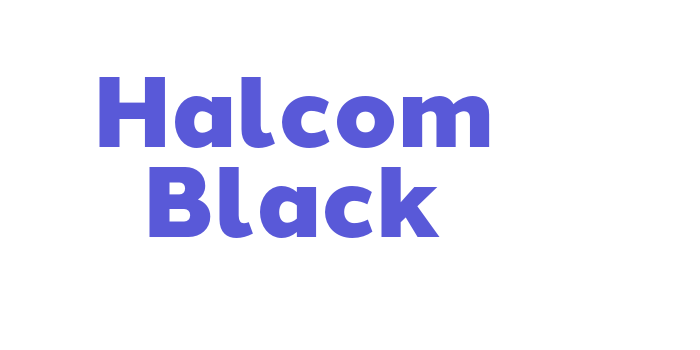 Halcom Black Font