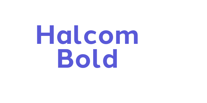 Halcom Bold Font Download