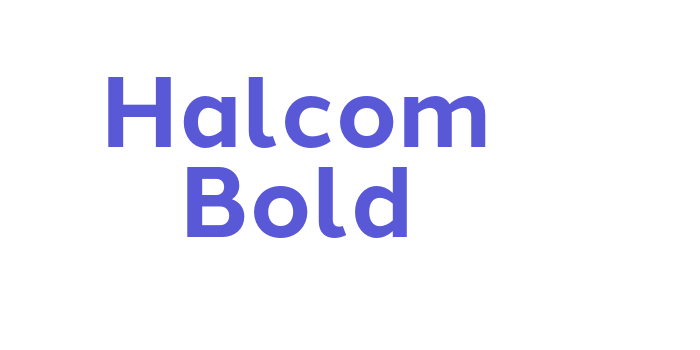 Halcom Bold Font