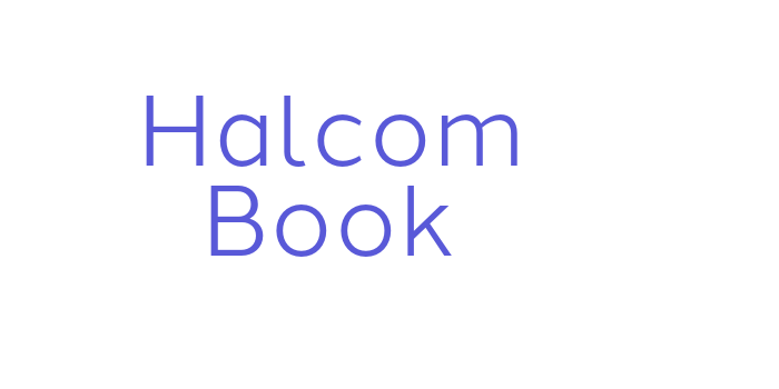 Halcom Book Font Download