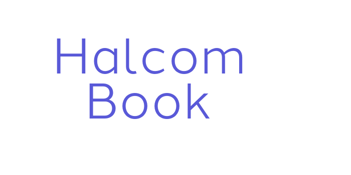 Halcom Book Font