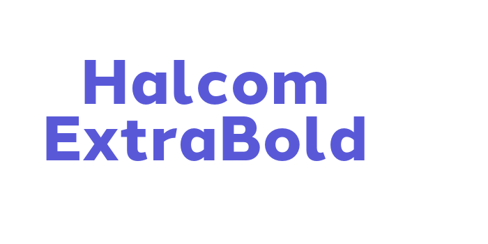 Halcom ExtraBold Font Download