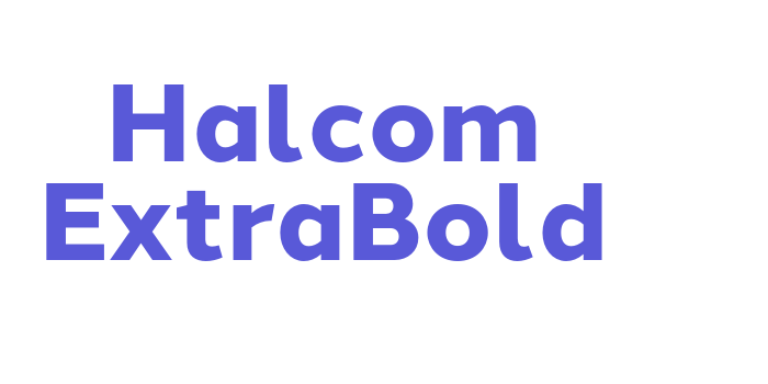 Halcom ExtraBold Font