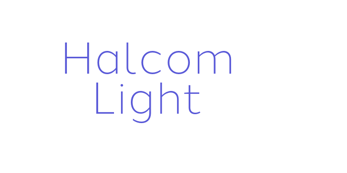 Halcom Light Font Download