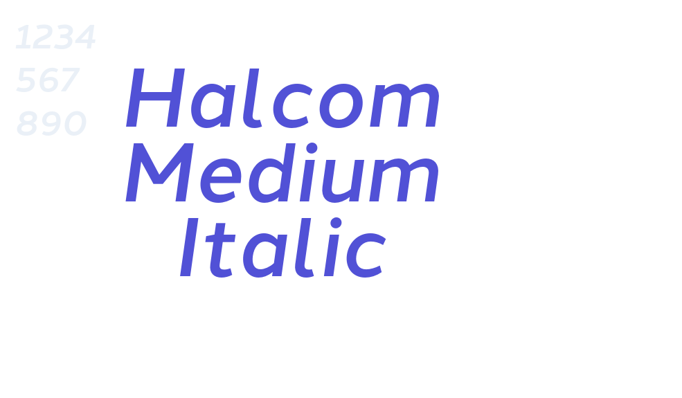 Halcom Medium Italic-font-download