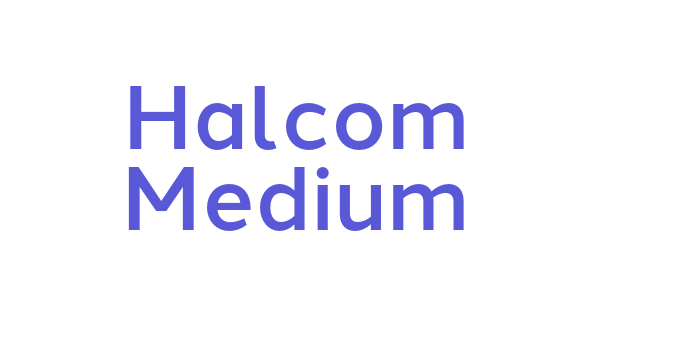 Halcom Medium Font Download