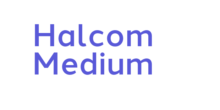 Halcom Medium Font