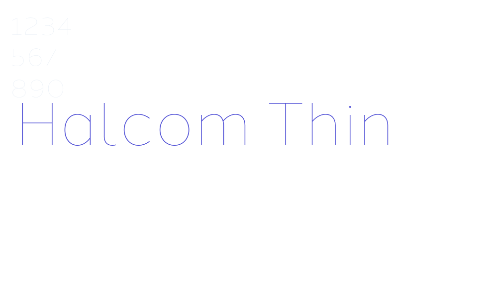 Halcom Thin-font-download