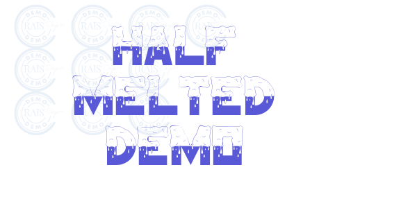 Half Melted Demo font