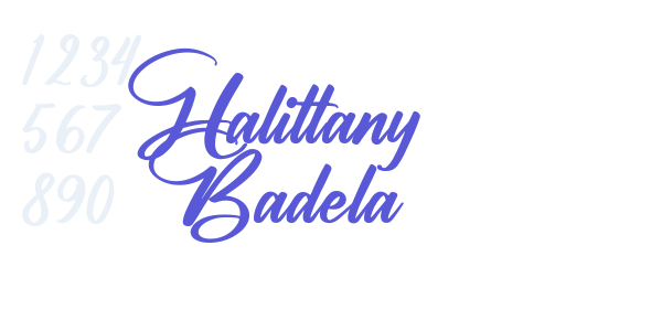 Halittany Badela font free