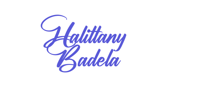 Halittany Badela Font Download