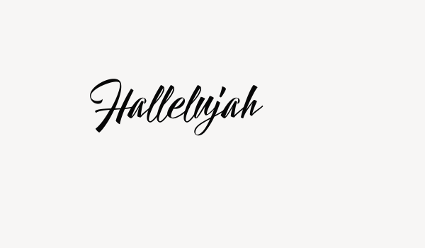 Hallelujah Font