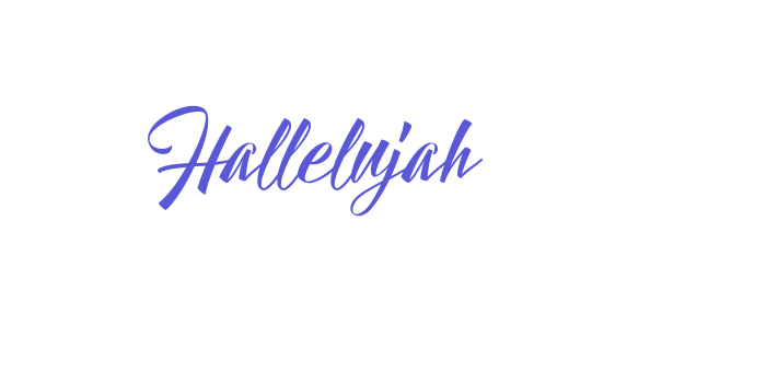 Hallelujah Font