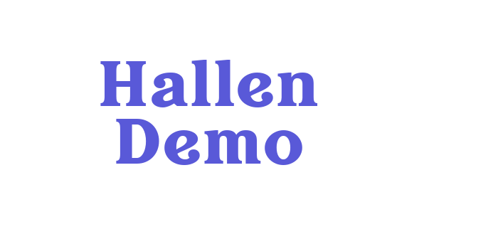 Hallen Demo Font Download