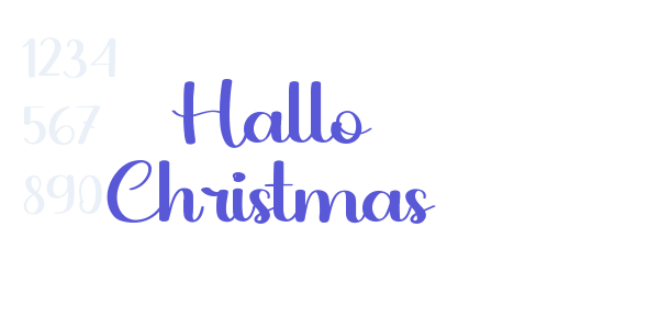 Hallo Christmas font free