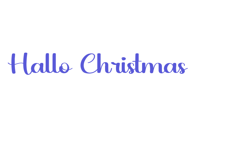 Hallo Christmas Font Download