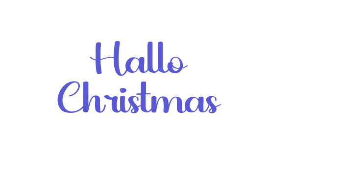 Hallo Christmas Font Download