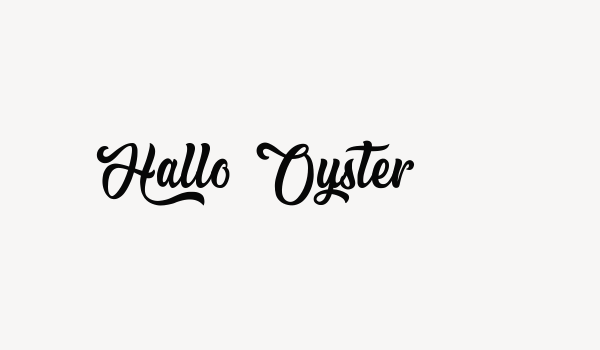 Hallo Oyster Font