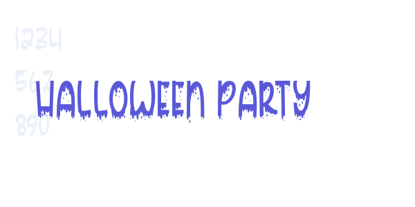 Halloween Party font free