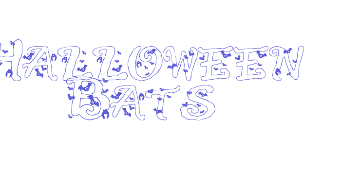 Halloween Bats Font Download