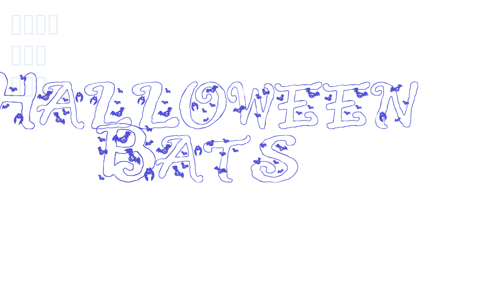 Halloween Bats-font-download