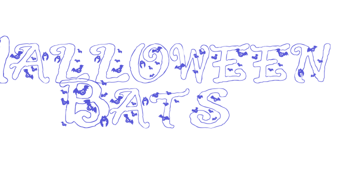 Halloween Bats Font