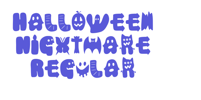 Halloween Nightmare Regular Font Download